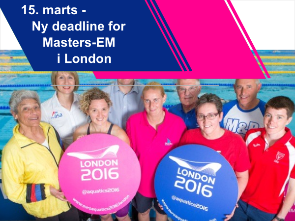 New Deadline for
                                              European Masters
                                              Championshis 2016 in
                                              London