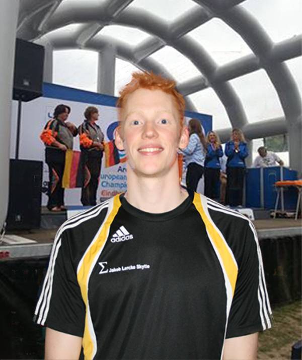 Jacob
                                                    Lerche Skytte
                                                    -EM-guld i 200 m
                                                    rygcrawl
