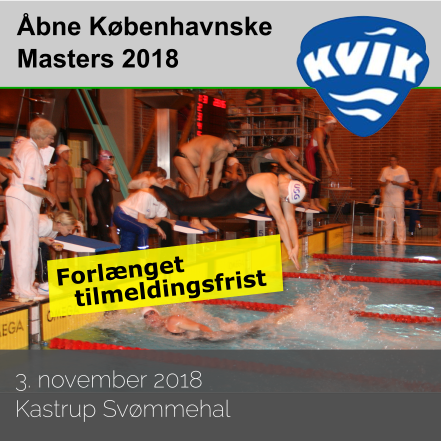 KVIK forl�nger
                                              tidsfristen for �bne
                                              K�benhavnske Masters
                                              2018